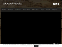 Tablet Screenshot of cuadradopamplona.com